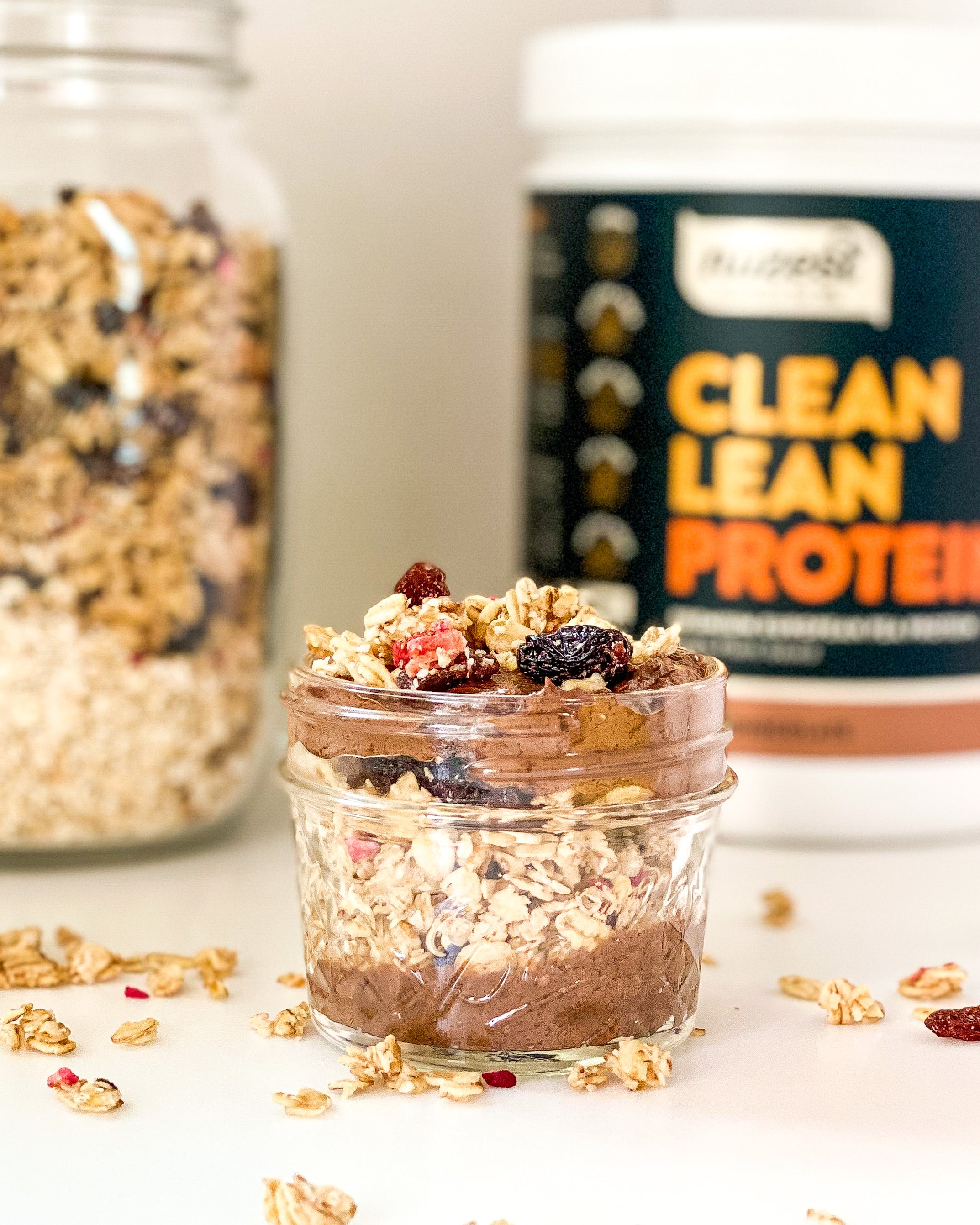 OVERNIGHT CHOCOLATE MOUSSE GRANOLA