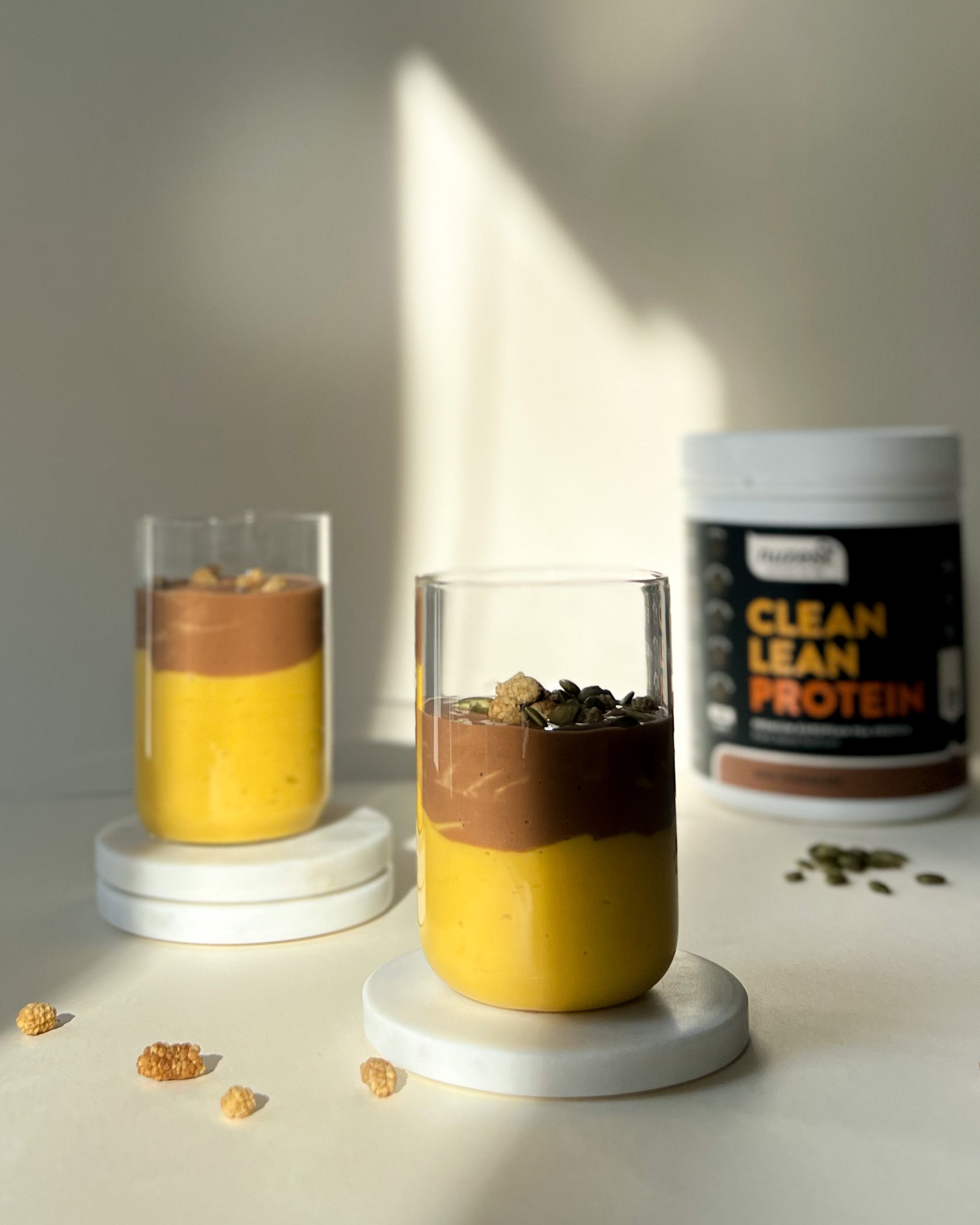 CHOCOLATE MANGO PROTEIN PUDDING