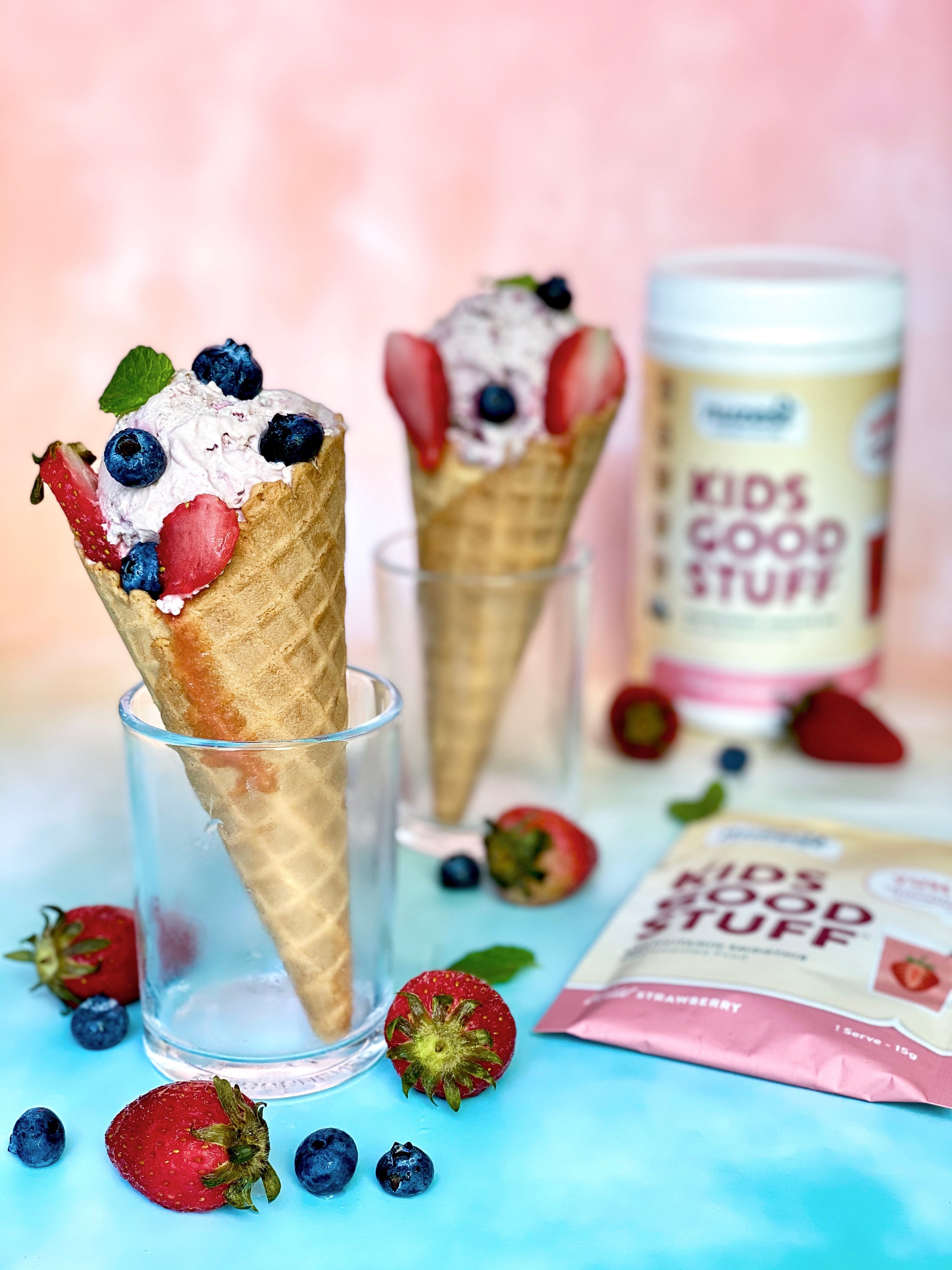 Plant based Strawberry Ice cream