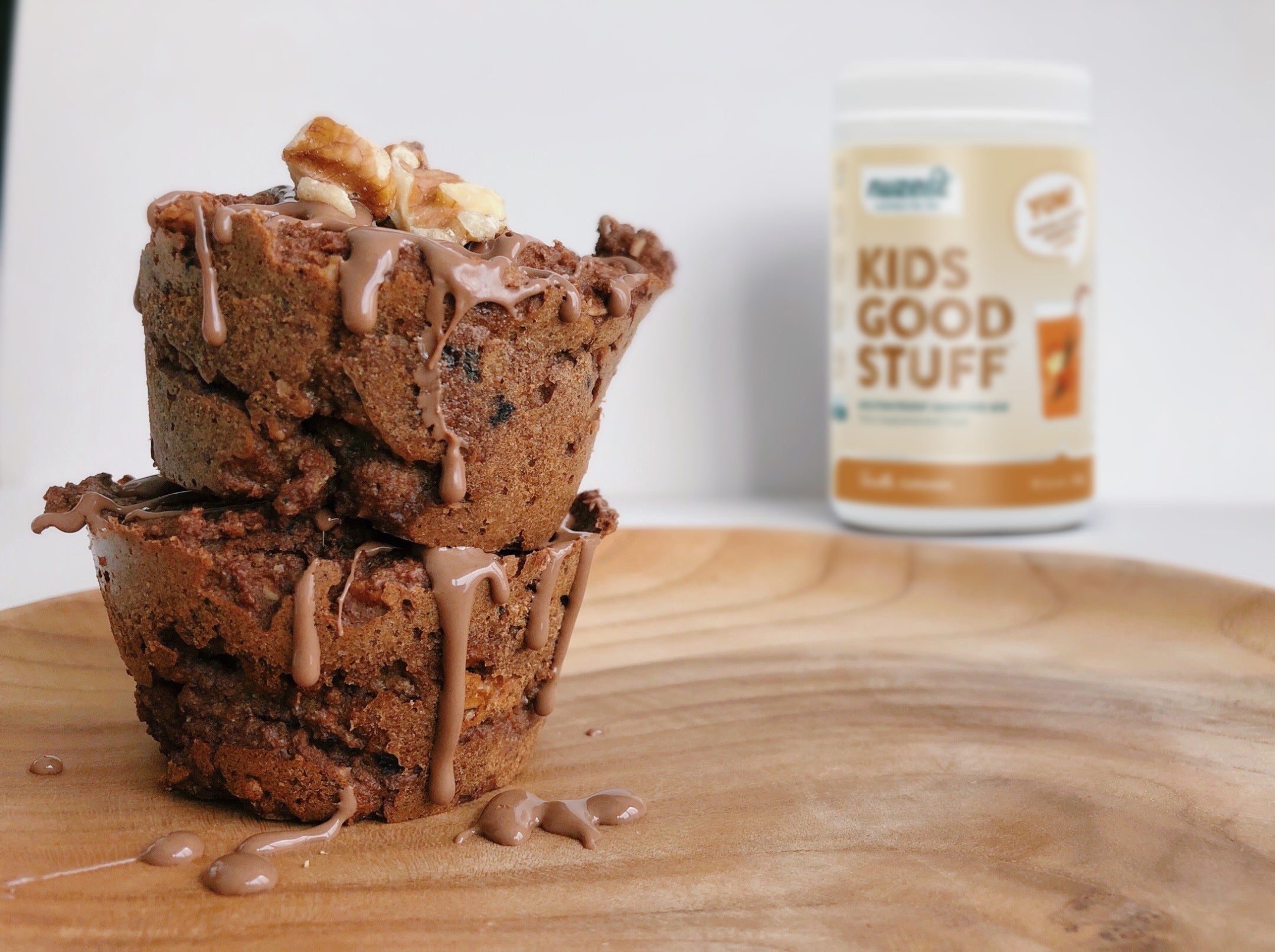 CHOCOLATE BANANA CARAMEL 🍌 BREAKFAST MUFFINS