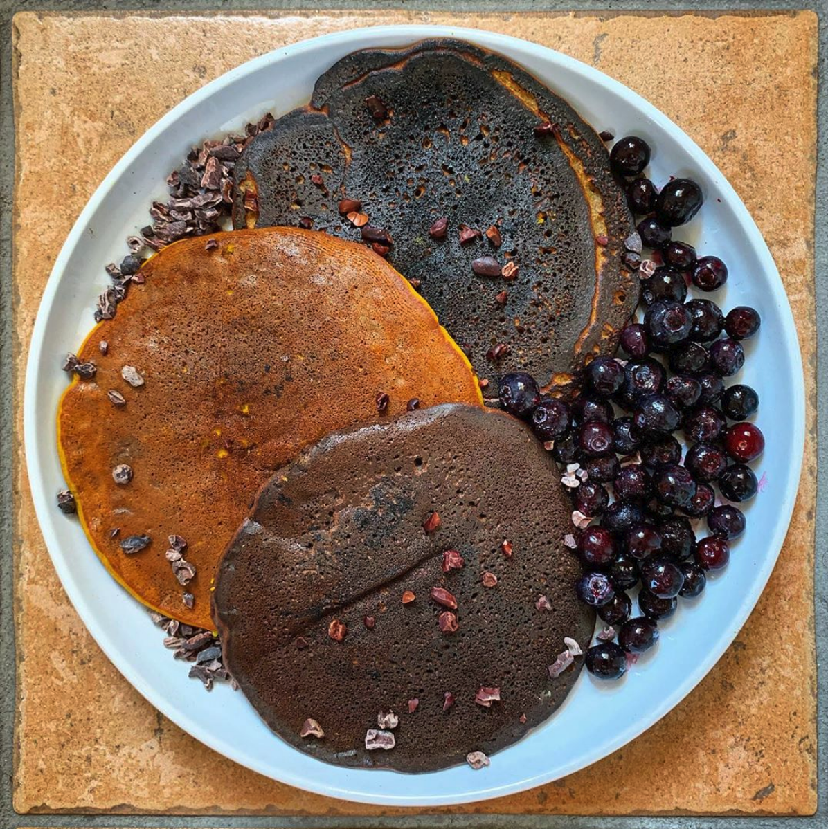 Chocolate Chip Protein Pancakes