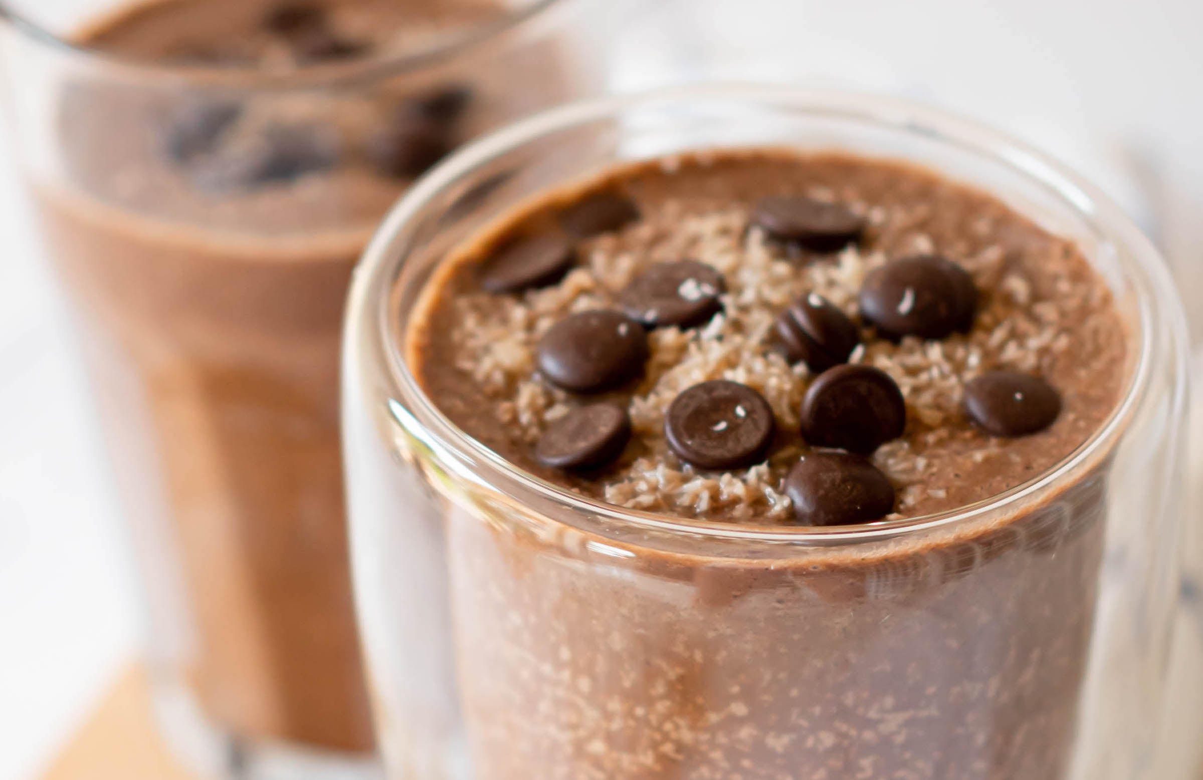 Coconut Peppermint Choc Zucchini Smoothie