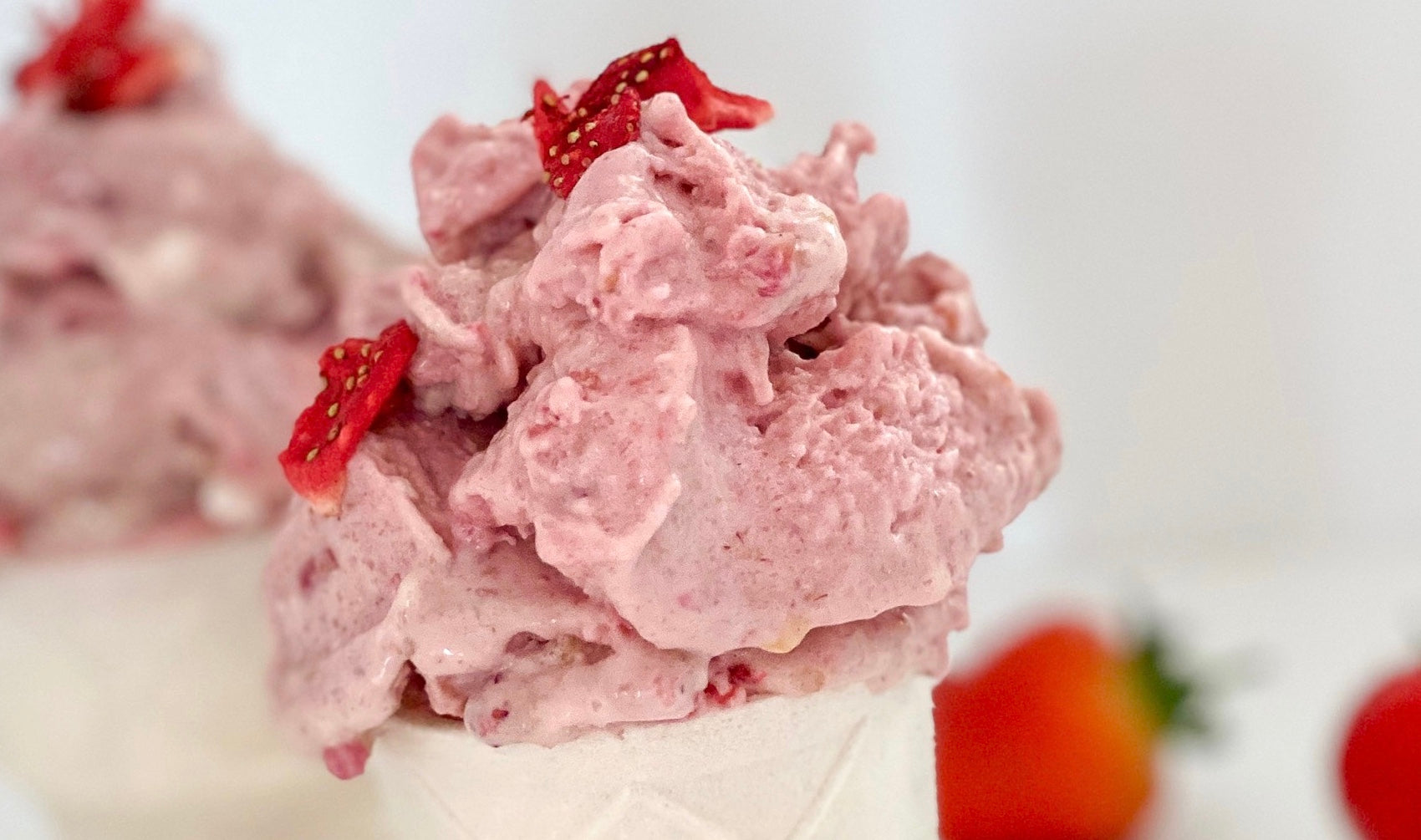 Strawberry Swirl Ice-Cream