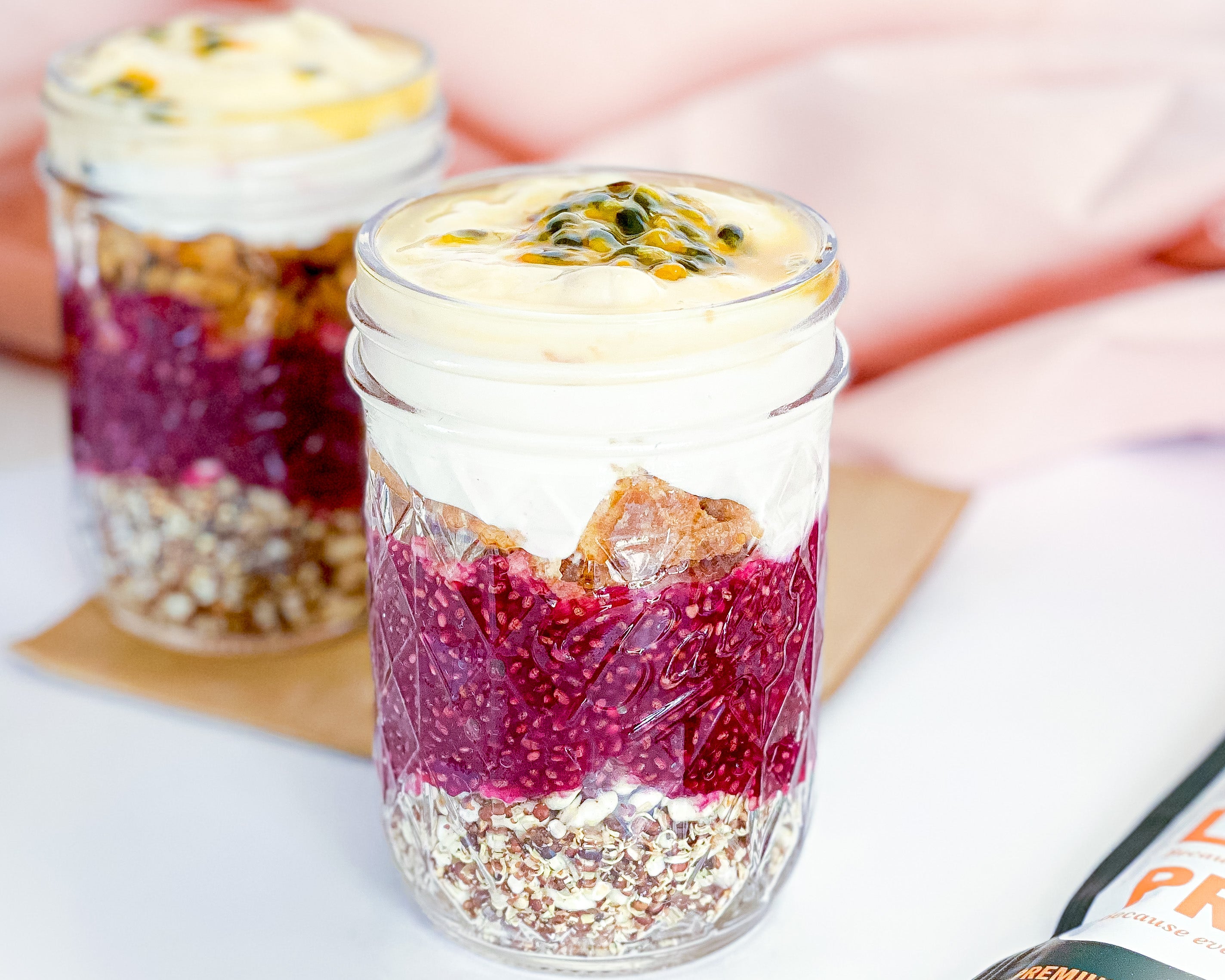 OVERNIGHT QUINOA MIXED BERRY CHIA PORRIDGE