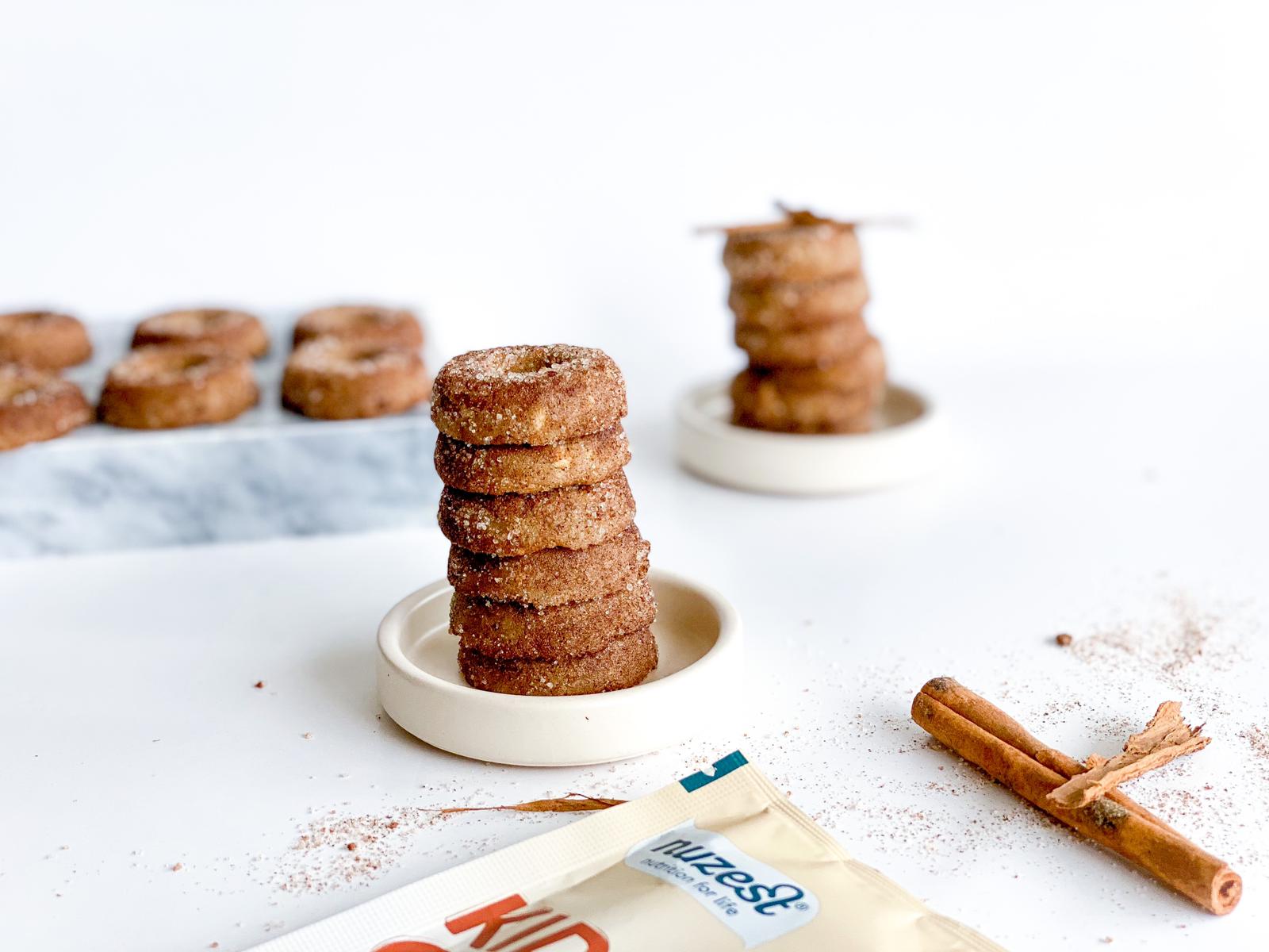 VANILLA CARAMEL GINGERBREAD DONUTS